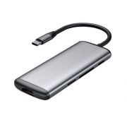 Многофункциональный адаптер преобразователь Hagibis Docking Station (USB-C, HDMI, USB-A 3.0, microSD, TF card) (UC39-PDMI)