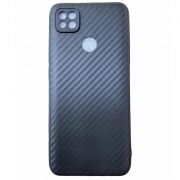 Бампер силиконовый с текстурой карбон для Redmi 9C