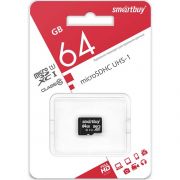 Карта памяти MicroSD 64Gb UHS-I Smartbuy