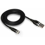 Кабель USB «WALKER» C735, (2 метра), USB-A/Type-C, прорезиненный, с металл. разъемом