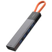 Адаптер MIIIW Type-C HUB Adapter 5 in 1 (3xUSB 3.0/HDMI 4K/1x Type-C PD) MWCMA05