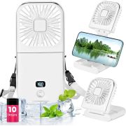 Портативный вентилятор Mini Folding Neck Fan F30 Pro