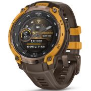 Garmin Instinct Crossover AMOLED Bronze Sunburst with Cocoa Silicone (010-03398-41)
