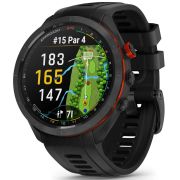 Garmin Approach S70 47mm Black/Red Ceramic Bezel with Black Silicone (010-02746-52)